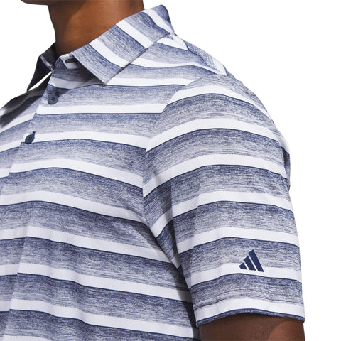 Two-Color Stripe Poloshirt Herren