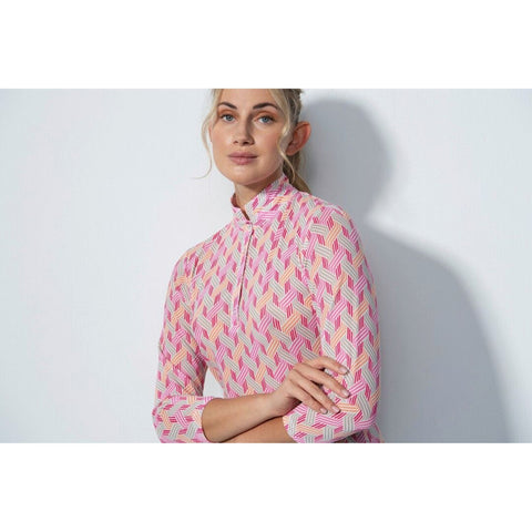 Digne Mesh 3/4 Sleeves Polo Shirt