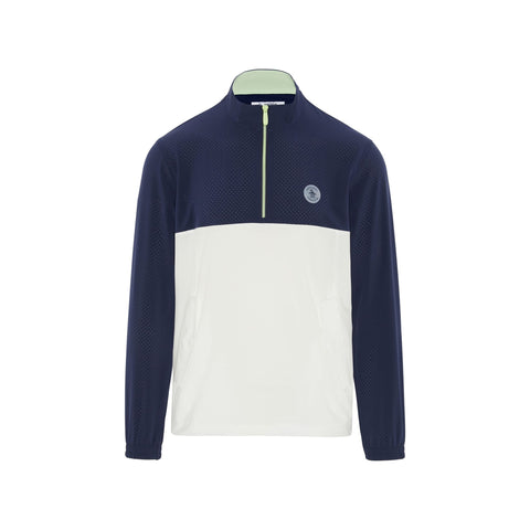 1/4-Zip Lightweight Colour Block Wind-Sweater