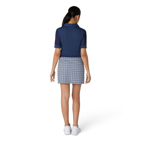 Geo Printed Side Blocked Skort