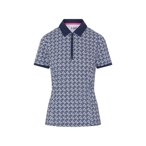 Geo Printed Meshback Polo