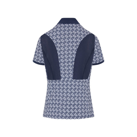Geo Printed Meshback Polo