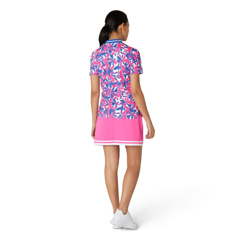 Floral Print Mock Neck Shirt