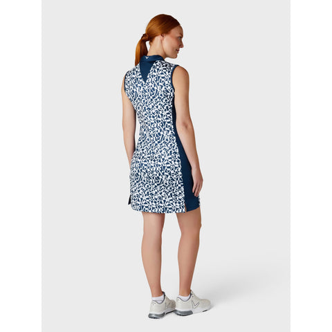 Two Tone Geo Sleeveless Kleid