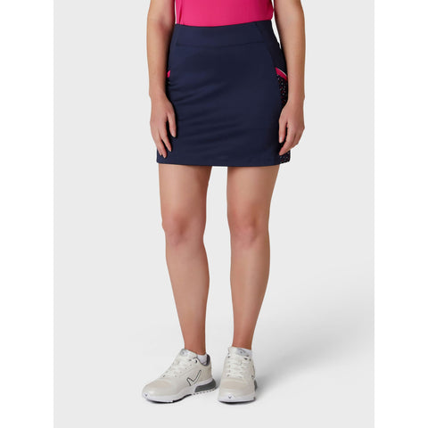 Chev Print Block Skort