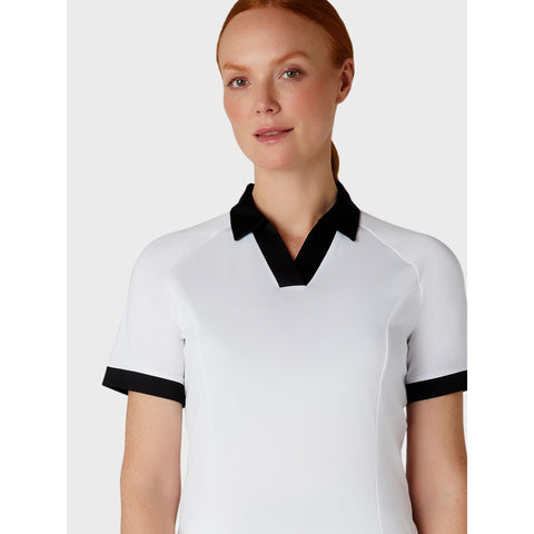 Short Sleeve V-Placket ColorBL Shirt