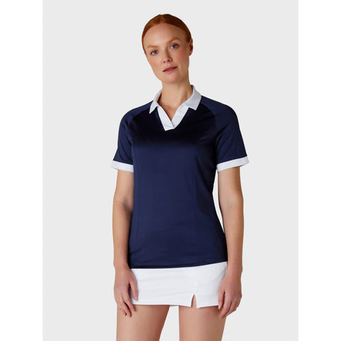 Short Sleeve V-Placket ColorBL Shirt