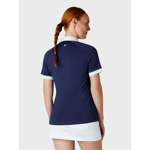 Short Sleeve V-Placket ColorBL Shirt