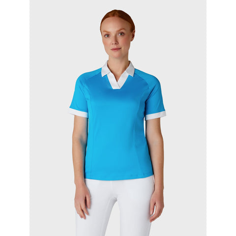Short Sleeve V-Placket ColorBL Shirt