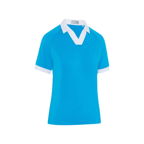 Short Sleeve V-Placket ColorBL Shirt