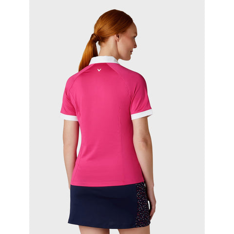 Short Sleeve V-Placket ColorBL Shirt