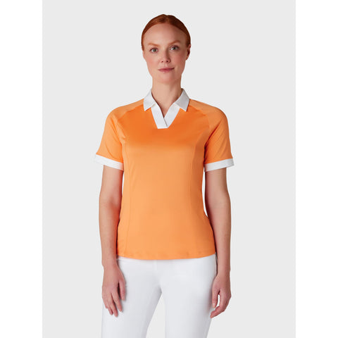 Short Sleeve V-Placket ColorBL Shirt