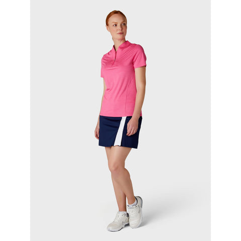 Short Sleeve Tonal Heather Polo