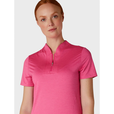 Short Sleeve Tonal Heather Polo
