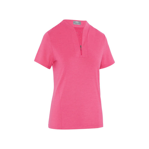 Short Sleeve Tonal Heather Polo