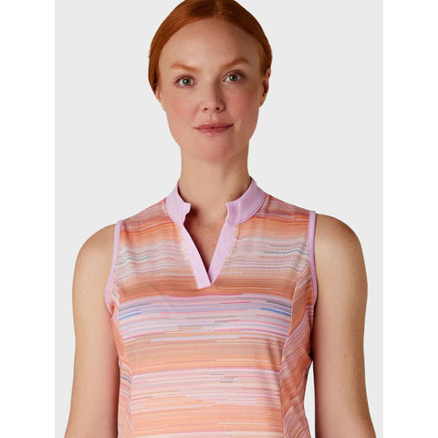 Striped Sleeveless Chev P Shirt