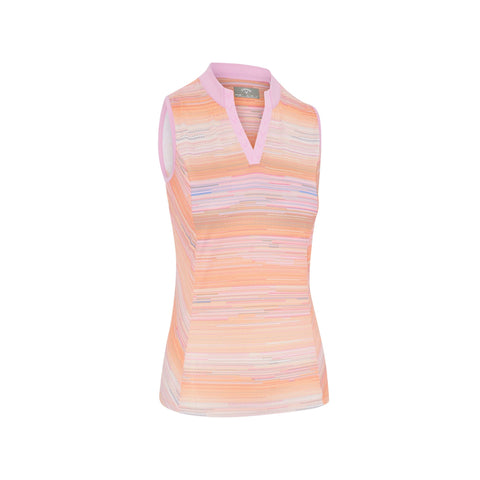 Striped Sleeveless Chev P Shirt
