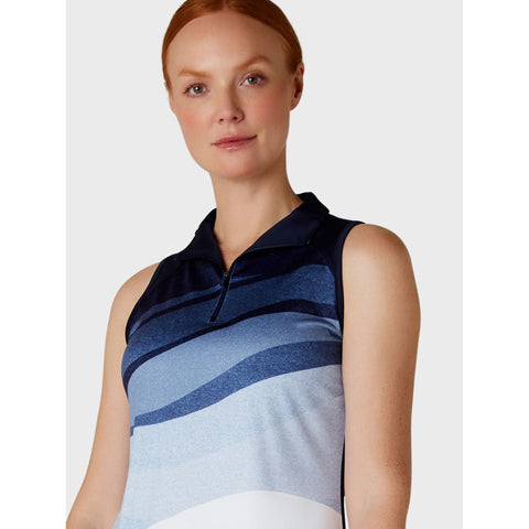Gradient Wave Sleeveless Shirt