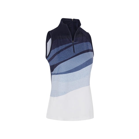 Gradient Wave Sleeveless Shirt