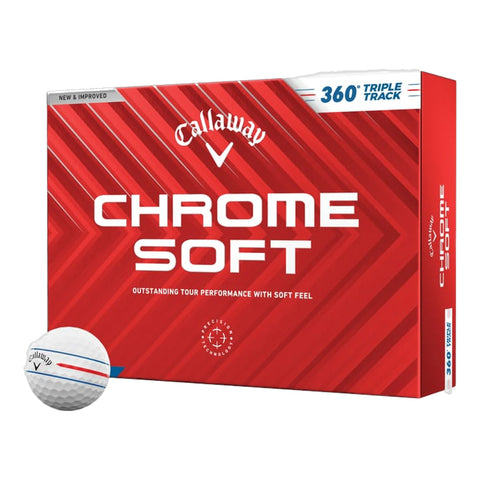 Chrome Soft 360 Triple Track Golfbälle (2024)