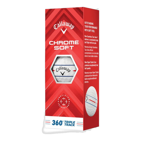 Chrome Soft 360 Triple Track Golfbälle (2024)