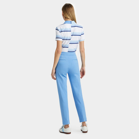 Offset Gradient Stripe Tech Polo