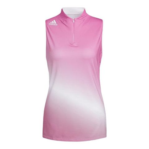 W Gradient SL Polo Pink Damen