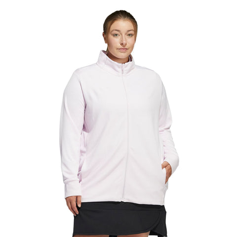 W Texture Full Zip Jacke Almost Pink