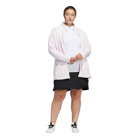 W Texture Full Zip Jacke Almost Pink