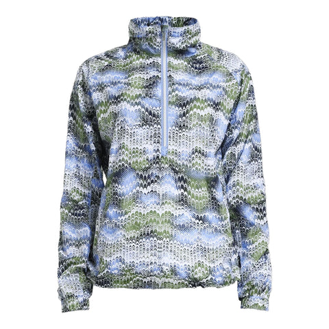 Half Zip Marta WB Blau Shell Ocean Ripple Damen