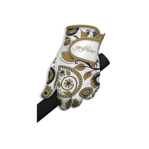 W Golfhandschuh Ornament Sand Damen RH L
