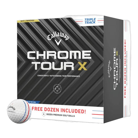 Chrome Tour X Triple Track [48 Stück] Golfbälle (2024)