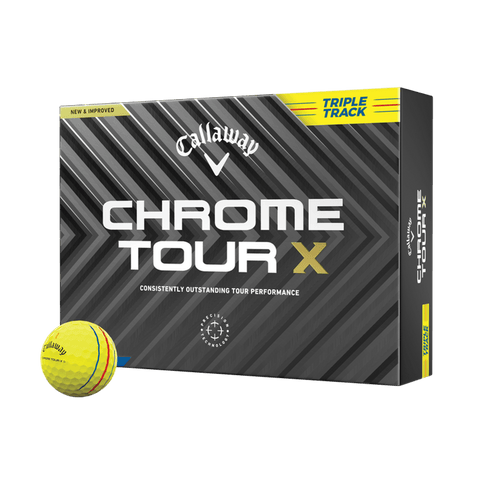 Chrome Soft Tour X Triple Track [12 Stück] Golfbälle (2024)