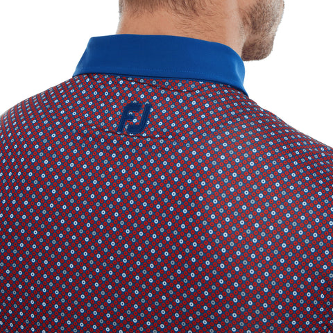 Circle Print Poloshirt Herren