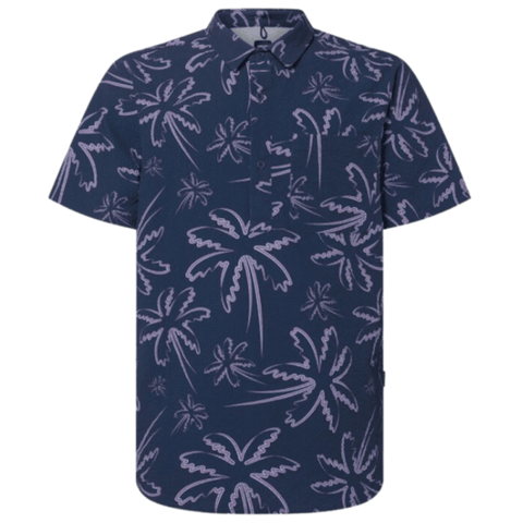 Deco Palms Button Down Poloshirt