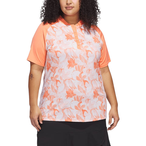 Floral Poloshirt Damen