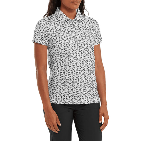 Floral Print Poloshirt Damen