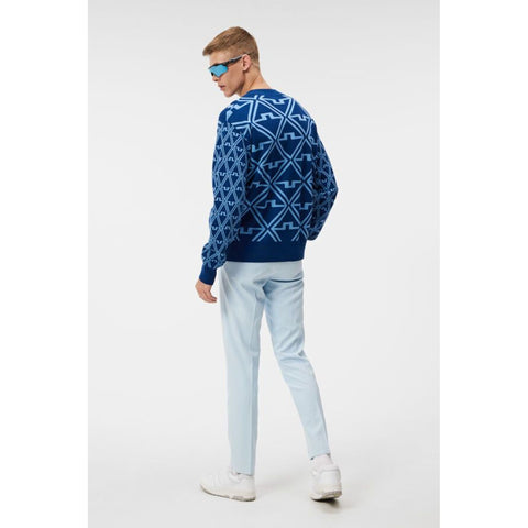 Isaac Jaquard Knitted Sweater