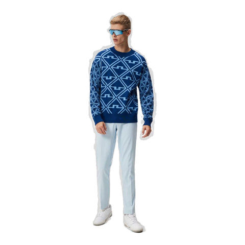 Isaac Jaquard Knitted Sweater Herren