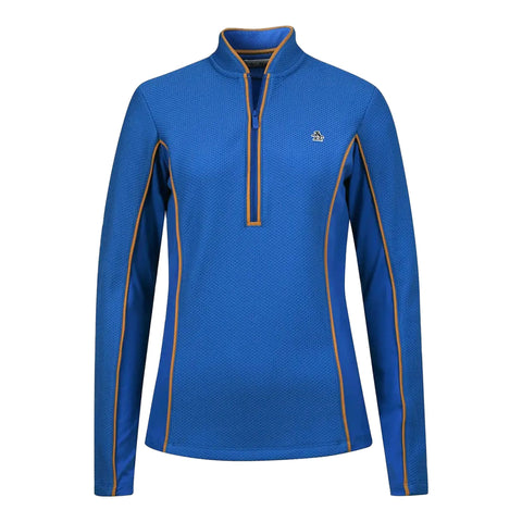 Longsleeve Textrured 1/4 Zip Sweater Damen