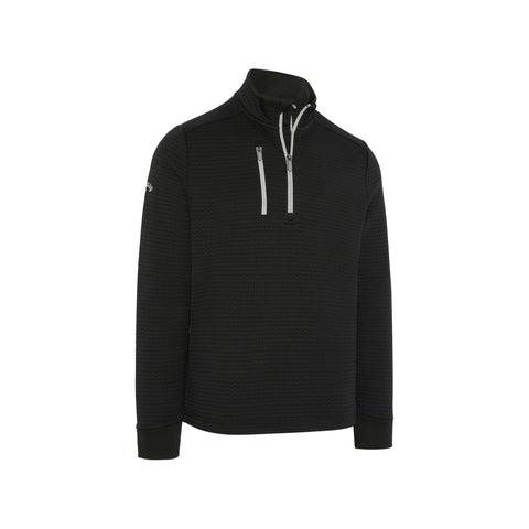 Midweight Textured 1/4 Zip Fleece