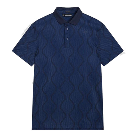 Mat Jacquard Regular Fit Poloshirt Herren