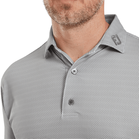 Octagon Print Lisle Poloshirt