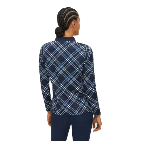 Oversize Check Poloshirt Damen