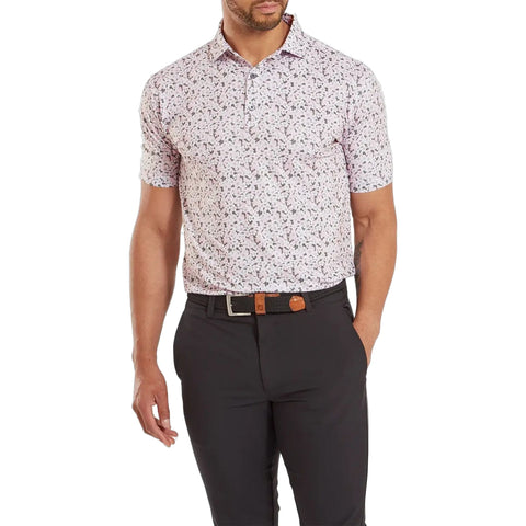 Primrose Print Lisle Poloshirt Herren