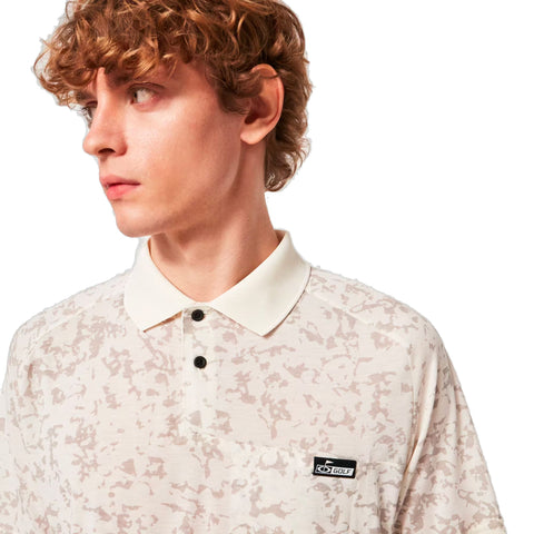 Sand Camo Panel Poloshirt Herren