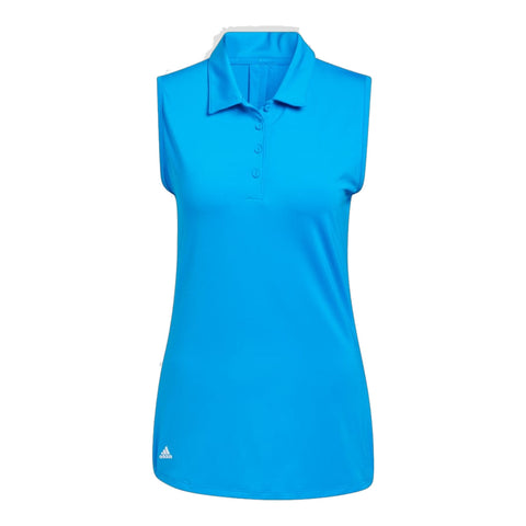 Solid Poloshirt ärmellos Damen