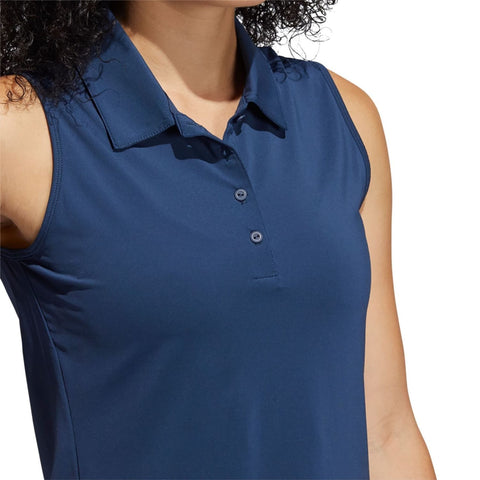 Solid Poloshirt ärmellos