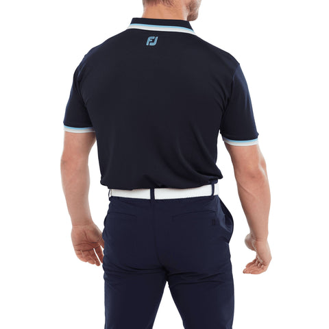 Solid Trim Poloshirt Herren