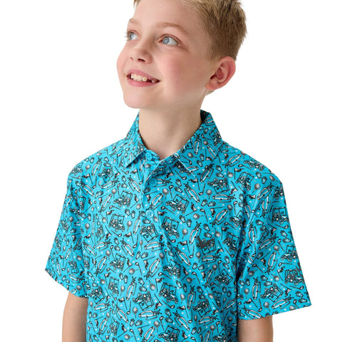 All Over Golf Printed Poloshirt